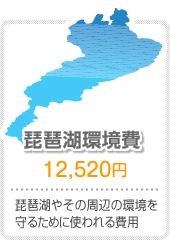 琵琶湖環境費 琵琶湖やその周辺の環境を守るために使われる費用